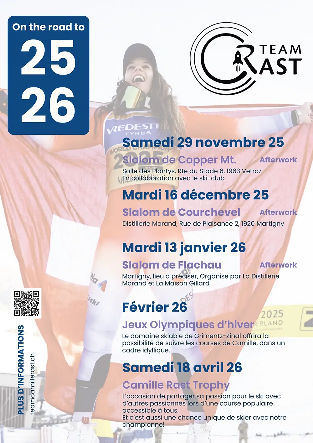 Programme Team Camille Rast 2025-2026